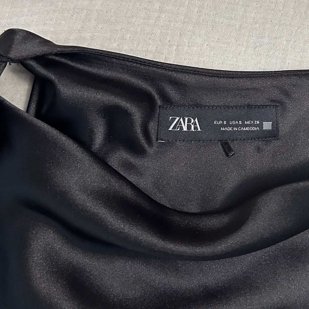 NWOT Zara Satin Effect Dress - Picture 5 of 10